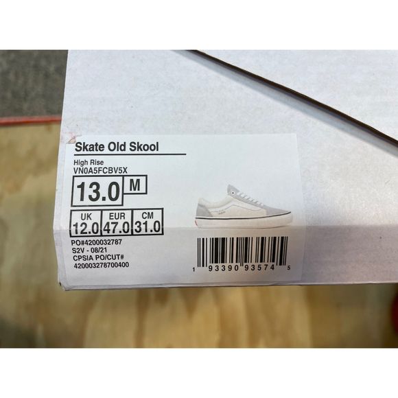 Vans Skate Old Skool High Rise Gray Size US 13 Men New VN0A5FCBV5X Sneakers - Picture 5 of 7